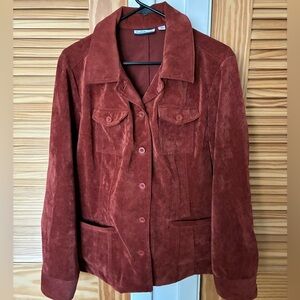 Croft & Barrow Women's Rust corduroy Blazer size large